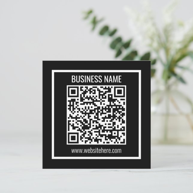 Invitación Crear un código QR moderno instantáneamente (Anverso de pie)