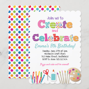 Invitación Crear y celebrar el Fiesta de artesanías