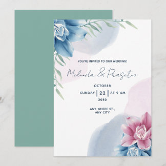 Invitación Create Your Own Custom Watercolor with Wedding