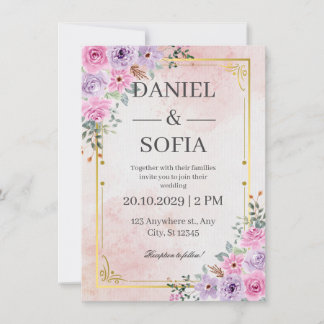 Invitación Create Your Own Custom Wedding Invitation Cards