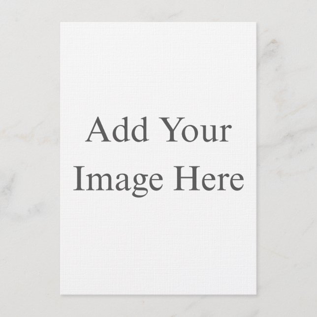 Invitación Create Your Own white  (Anverso)