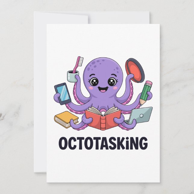 Invitación Creatura de Octotasking en modo multitarea (Anverso)
