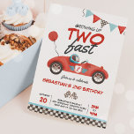 Invitación Crecer dos coches de carreras rojas rápido segundo<br><div class="desc">Crecer Dos coches de carreras rojas rápidas Invitación de cumpleaños 2º Todos los diseños son © PIXEL PERFECTION FIESTA LTD</div>