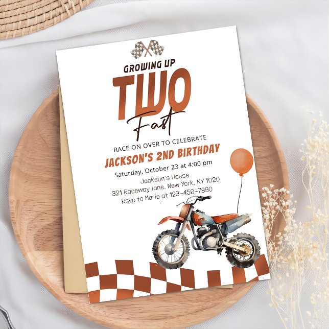 Invitación Crecer dos Naranjas rápidos en bicicleta sucia seg (Subido por el creador)