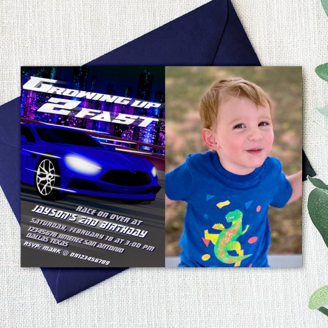 Invitación Crecer dos rápido - Carreras (Subido por el creador)