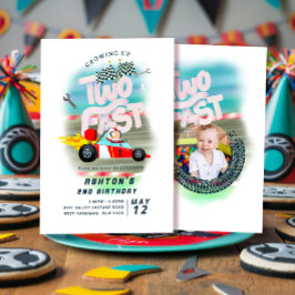 Invitación Crecer hasta el Fiesta del segundo cumpleaños rápi