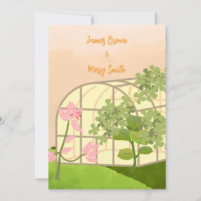 Invitación Crecer juntos boda (Anverso)