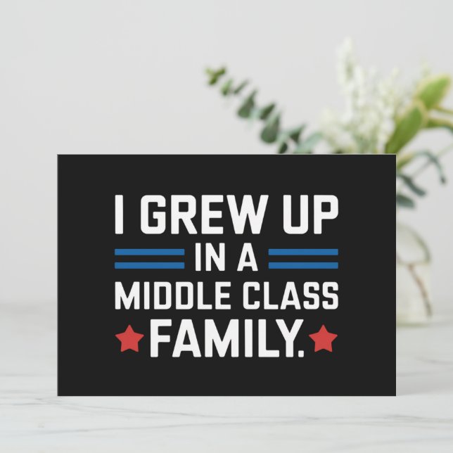 Invitación Crecí En Una Familia De Clase Media Kamala Harris (Anverso de pie)