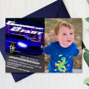 Invitación Creciendo Demasiado Rápido - Carreras