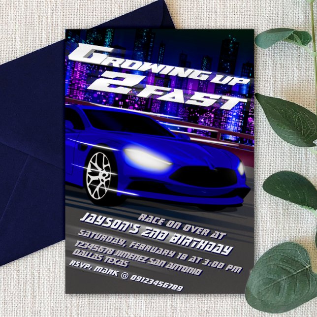 Invitación Creciendo Dos Veces Rápido - Carreras  (Subido por el creador)