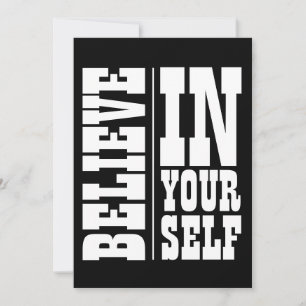 INVITACIÓN CREE EN TI MISMO TIPOGRAFÍA BLANCA