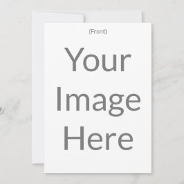 Invitación Cree su propio frontal y posterior de 5" x 7" mate