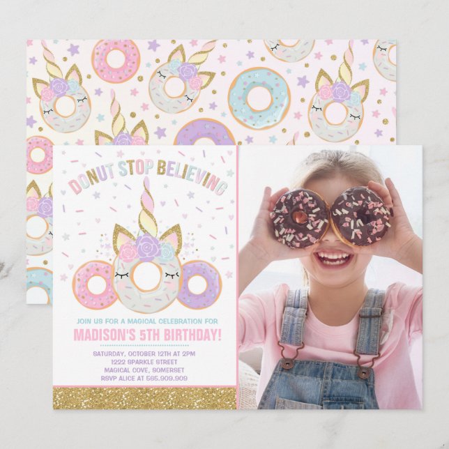 Invitación Creencia de la parada del buñuelo y del buñuelo de (Anverso / Reverso)