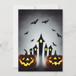 Invitación Creepe Jack o' Lantern Halloween Bash Fiesta