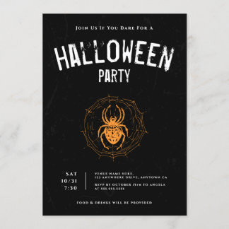 Invitación Creepy Fiesta de Adultos Adultos Grunge Halloween