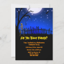 Invitación Creepy y asustado fiesta de Halloween