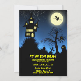 Invitación Creepy y atónita fiesta de Halloween en casa