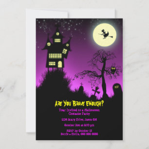 Invitación Creepy y atónita fiesta de Halloween en casa