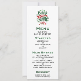 Invitación Creer en la tipografía del Navidad mágico