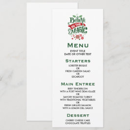 Invitación Creer en la tipografía del Navidad mágico