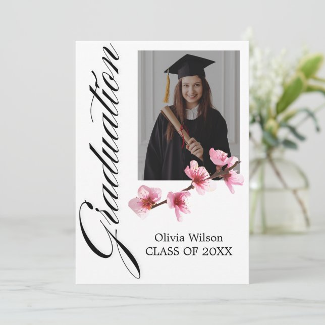 Invitación Creer en tu graduación de sueños (Anverso de pie)