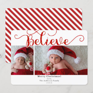 Invitación Creer Navidad Festa 2 Fotos Foto