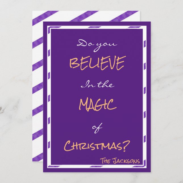 Invitación ¿CREES en la magia? (Anverso / Reverso)