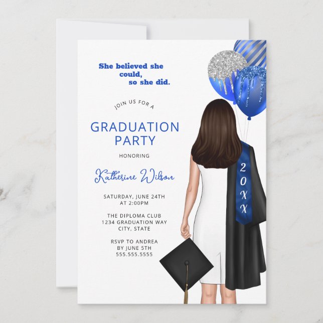 Invitación Creía Que Podía Fotografiar La Fiesta De Graduació (Anverso)