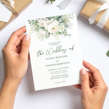 Crema acuarela Peony & Invite a la boda Rosa