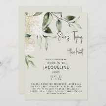 Crema atando el Knot Hydrangeas ducha de novia