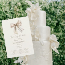 Crema atando la ducha de bodas Knot Bow