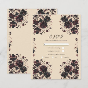 Invitación Crema Beige Vintage Shabby Chic Malhumor Floral RS