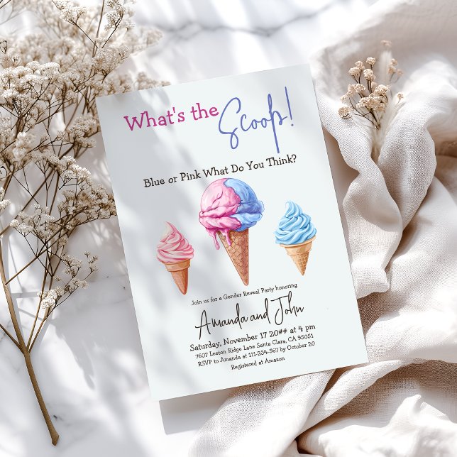 Invitación Crema De Hielo Dulce Lo Que Revelan Los Géneros De (Subido por el creador)