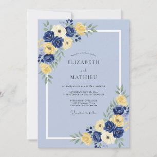 Invitación Crema de mantequilla de aciano Eucalipto Boda