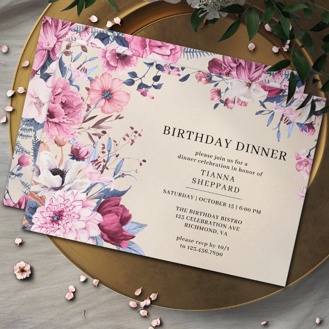Invitación Crema neutral marfil formal cualquier edad cena de (Subido por el creador)