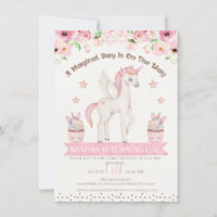 Crema rosa unicornio Día mágico primer cumpleaños
