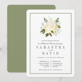 Invitación Crema + sabio | Cena de ensayo de Bodas orgánicos