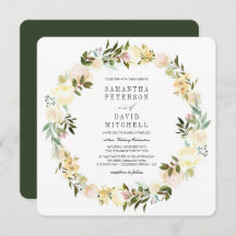 Crema y verde forestal | Boda Floral de Garland