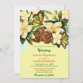 Invitación Creme Boho-Wildflower Boda Floral