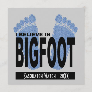 Invitación Creo en Bigfoot