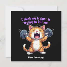 Invitación Creo que mi entrenador está tratando de matarme a 