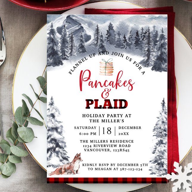 Invitación Crepes y fiestas navideñas, rusticas (Subido por el creador)