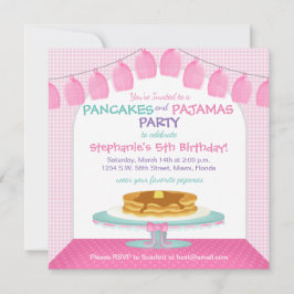 Invitación Crepes y pijamas