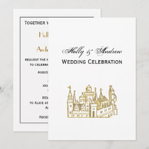 Invitación Crest Caja de Castillo Heráldico Vintage #2 Falso