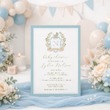 Crest de Monograma de Cochecito de Bebé | Shower d