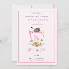 Invitación Crest Pirata