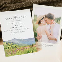 Crested Butte Colorado Skyline Save the Date