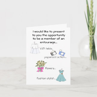 Invitación Criada del honor/de la comitiva