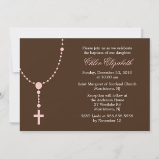 Invitación Crianza rosada