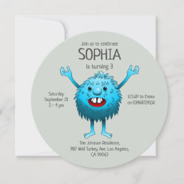 Invitación Criatura super adorable y linda